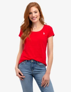 U.S. Polo Assn. SCOOP NECK T-SHIRT -Glimmera Cloth Shop 212201PO RCRD 1 f91955d0 d08f 47d9 8fd6 16902844c96a