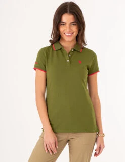 U.S. Polo Assn. TIPPED SOLID POLO SHIRT -Glimmera Cloth Shop 213160ZH CYOL 75706