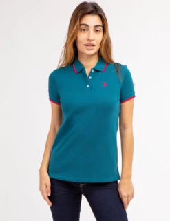 U.S. Polo Assn. TIPPED SOLID POLO SHIRT -Glimmera Cloth Shop 213160ZH HDTL 69111