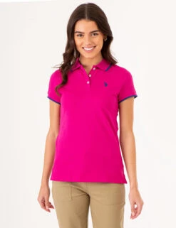 U.S. Polo Assn. TIPPED SOLID POLO SHIRT -Glimmera Cloth Shop 213160ZH HSDF 75641