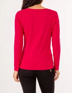 U.S. Polo Assn. LONG SLEEVE V-NECK T-SHIRT -Glimmera Cloth Shop 213285RB ELFU 80300
