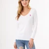 U.S. Polo Assn. LONG SLEEVE V-NECK T-SHIRT