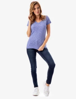 U.S. Polo Assn. SPACE DYE V-NECK T-SHIRT -Glimmera Cloth Shop 214239PO DKLP 5848