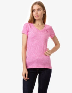 U.S. Polo Assn. SPACE DYE V-NECK T-SHIRT