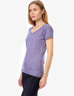 U.S. Polo Assn. SPACE DYE V-NECK T-SHIRT -Glimmera Cloth Shop 214239PO PLAU 10817