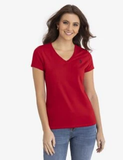 U.S. Polo Assn. V-NECK T-SHIRT -Glimmera Cloth Shop 21492006 ERED 5652