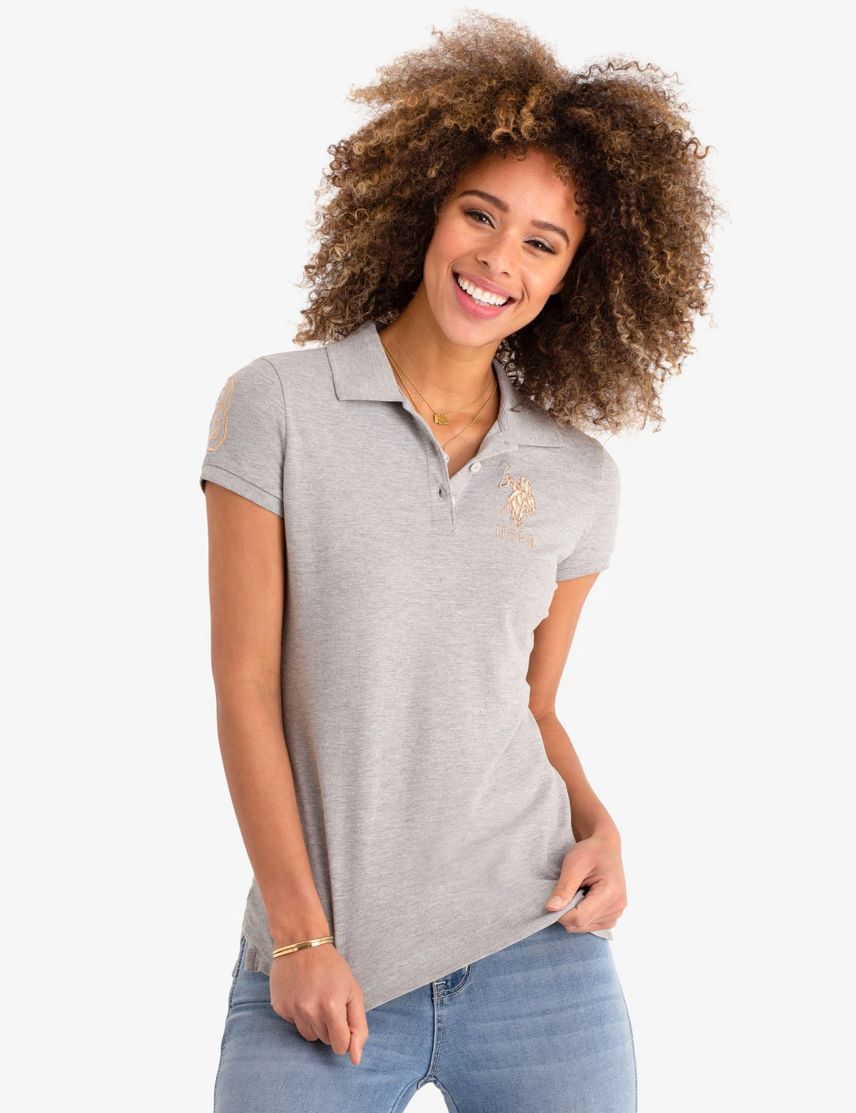 U.S. Polo Assn. USPA METALLIC PRINT POLO SHIRT 18 U.S. Polo Assn. USPA METALLIC PRINT POLO SHIRT - Image 18