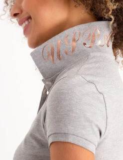 U.S. Polo Assn. USPA METALLIC PRINT POLO SHIRT 39 U.S. Polo Assn. USPA METALLIC PRINT POLO SHIRT -Glimmera Cloth Shop 214968ZH HTHR 3