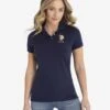 U.S. Polo Assn. USPA METALLIC PRINT POLO SHIRT