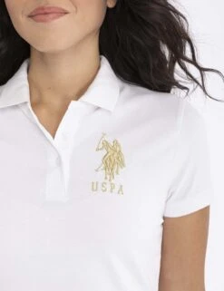 U.S. Polo Assn. USPA METALLIC PRINT POLO SHIRT 34 U.S. Polo Assn. USPA METALLIC PRINT POLO SHIRT -Glimmera Cloth Shop 214968ZH WHTG 6086