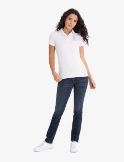 U.S. Polo Assn. USPA METALLIC PRINT POLO SHIRT 33 U.S. Polo Assn. USPA METALLIC PRINT POLO SHIRT -Glimmera Cloth Shop 214968ZH WHTG 6099