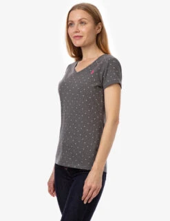 U.S. Polo Assn. DOT V-NECK T-SHIRT -Glimmera Cloth Shop 21497006 DRGY 10730