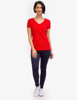 U.S. Polo Assn. DOT V-NECK T-SHIRT -Glimmera Cloth Shop 21497006 RCRD 43756