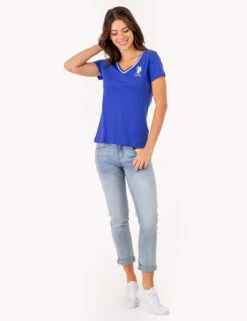 U.S. Polo Assn. NEON V-NECK T-SHIRT -Glimmera Cloth Shop 2149720H DZBL 80363