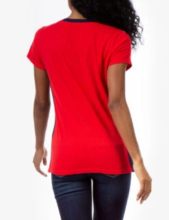 U.S. Polo Assn. COLORBLOCK V-NECK T-SHIRT -Glimmera Cloth Shop 2152130H RCRD 9347