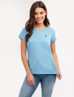 U.S. Polo Assn. TWIST NECK SNOW YARN T-SHIRT -Glimmera Cloth Shop 2155692F BEAB 67975