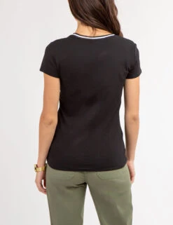 U.S. Polo Assn. RINGER NECK TRIM T-SHIRT -Glimmera Cloth Shop 2155711H BLCK 67119