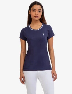 U.S. Polo Assn. RINGER NECK TRIM T-SHIRT -Glimmera Cloth Shop 2155711ZH CLNV 48313