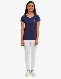 U.S. Polo Assn. RINGER NECK TRIM T-SHIRT -Glimmera Cloth Shop 2155711ZH CLNV 48319