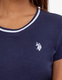 U.S. Polo Assn. RINGER NECK TRIM T-SHIRT -Glimmera Cloth Shop 2155711ZH CLNV 48323
