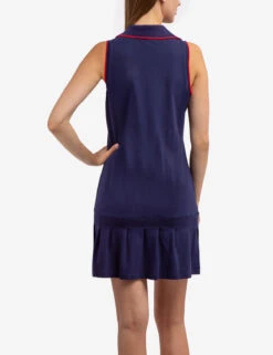 U.S. Polo Assn. SLEEVELESS SPLIT NECK TENNIS DRESS -Glimmera Cloth Shop 215586ZH CLNV 54917