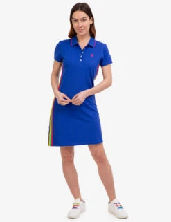 U.S. Polo Assn. SIDE STRIPE POLO DRESS -Glimmera Cloth Shop 215588ZH BLRF 46342