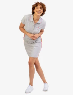U.S. Polo Assn. SIDE STRIPE POLO DRESS -Glimmera Cloth Shop 215588ZH LGHT 46369