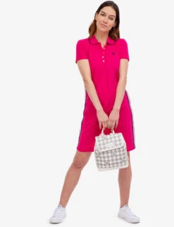 U.S. Polo Assn. SIDE STRIPE POLO DRESS -Glimmera Cloth Shop 215588ZH PPEA 46407