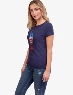 U.S. Polo Assn. USPA LOGO FLAG CREW NECK T-SHIRT -Glimmera Cloth Shop 2156201D CLNV 41879 edit