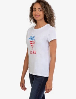 U.S. Polo Assn. USPA LOGO FLAG CREW NECK T-SHIRT -Glimmera Cloth Shop 2156201D OPWH 48204