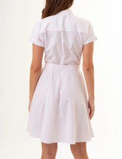 U.S. Polo Assn. DOLMAN SLEEVE PRINTED DRESS -Glimmera Cloth Shop 215657YI WHIT 85966