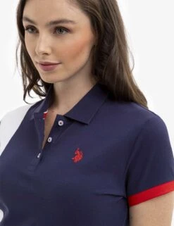 U.S. Polo Assn. PIECED STRIPE POLO SHIRT -Glimmera Cloth Shop 215676ZH EVBL 14464
