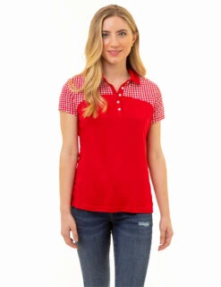 U.S. Polo Assn. DOT PRINT COLORBLOCK POLO SHIRT -Glimmera Cloth Shop 2157001T RCRD 86050