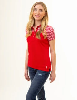 U.S. Polo Assn. DOT PRINT COLORBLOCK POLO SHIRT -Glimmera Cloth Shop 2157001T RCRD 86057