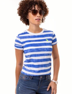 U.S. Polo Assn. PAINT STRIPE CREW NECK T-SHIRT -Glimmera Cloth Shop 21571806 BLRF 0646