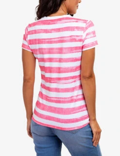 U.S. Polo Assn. PAINT STRIPE CREW NECK T-SHIRT -Glimmera Cloth Shop 21571806 CYCO 61107