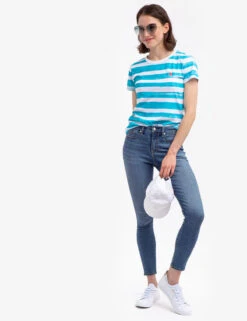 U.S. Polo Assn. PAINT STRIPE CREW NECK T-SHIRT -Glimmera Cloth Shop 21571806 SCBL 54677