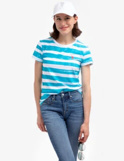 U.S. Polo Assn. PAINT STRIPE CREW NECK T-SHIRT -Glimmera Cloth Shop 21571806 SCBL 54683