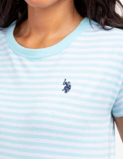 U.S. Polo Assn. CONTRAST RINGER STRIPE CREW T-SHIRT -Glimmera Cloth Shop 2157191F ESYT 61416