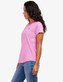 U.S. Polo Assn. CONTRAST RINGER STRIPE CREW T-SHIRT -Glimmera Cloth Shop 2157191F PSNG 61137