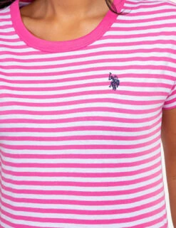 U.S. Polo Assn. CONTRAST RINGER STRIPE CREW T-SHIRT -Glimmera Cloth Shop 2157191F PSNG 61145