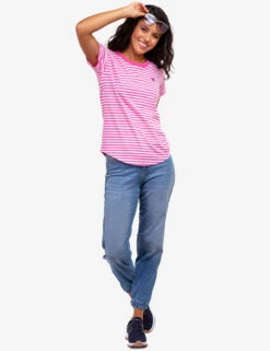 U.S. Polo Assn. CONTRAST RINGER STRIPE CREW T-SHIRT -Glimmera Cloth Shop 2157191F PSNG 61149