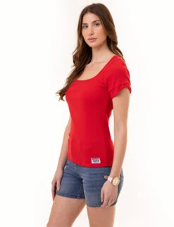 U.S. Polo Assn. RIB SQUARE NECK T-SHIRT -Glimmera Cloth Shop 21573066 ERED 1289