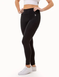 U.S. Polo Assn. USPA SPORT HIGH WAISTED ESSENTIAL LEGGING -Glimmera Cloth Shop 2157585J BLCK 3659