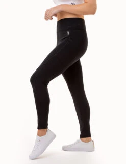 U.S. Polo Assn. USPA SPORT HIGH WAISTED ESSENTIAL LEGGING -Glimmera Cloth Shop 2157585J BLCK 3661