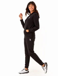 U.S. Polo Assn. HIGH LOW MULTI TONAL LOGO HOODIE -Glimmera Cloth Shop 2158098Q BLCK 77668