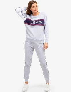 U.S. Polo Assn. USPA PULLOVER WITH PIPING -Glimmera Cloth Shop 2158138Q LGHT 64739