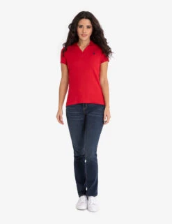 U.S. Polo Assn. SPLIT NECK RIBBED POLO SHIRT -Glimmera Cloth Shop 21585668 ERED 6300