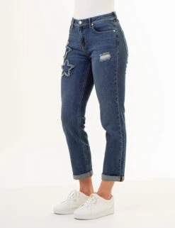 U.S. Polo Assn. MID RISE BOYFRIEND JEANS -Glimmera Cloth Shop 215857DW DKWS 86060
