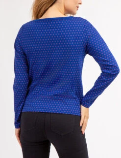 U.S. Polo Assn. DITSY LONG SLEEVE TWIST FRONT TOP -Glimmera Cloth Shop 2158721W SLBU 70124